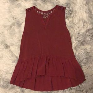 Maroon tank top